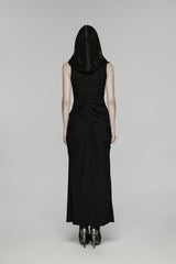 Black V Collar Short Puff Sleeves Hanayome Cut-Out Lace Pleated Women's Gothic Wedding Dress - Product - 8