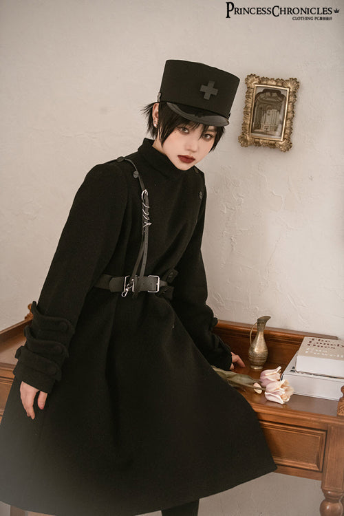 Black Princess Chronicles The northernmost Forest Military Ouji Lolita Coat - Product - 6