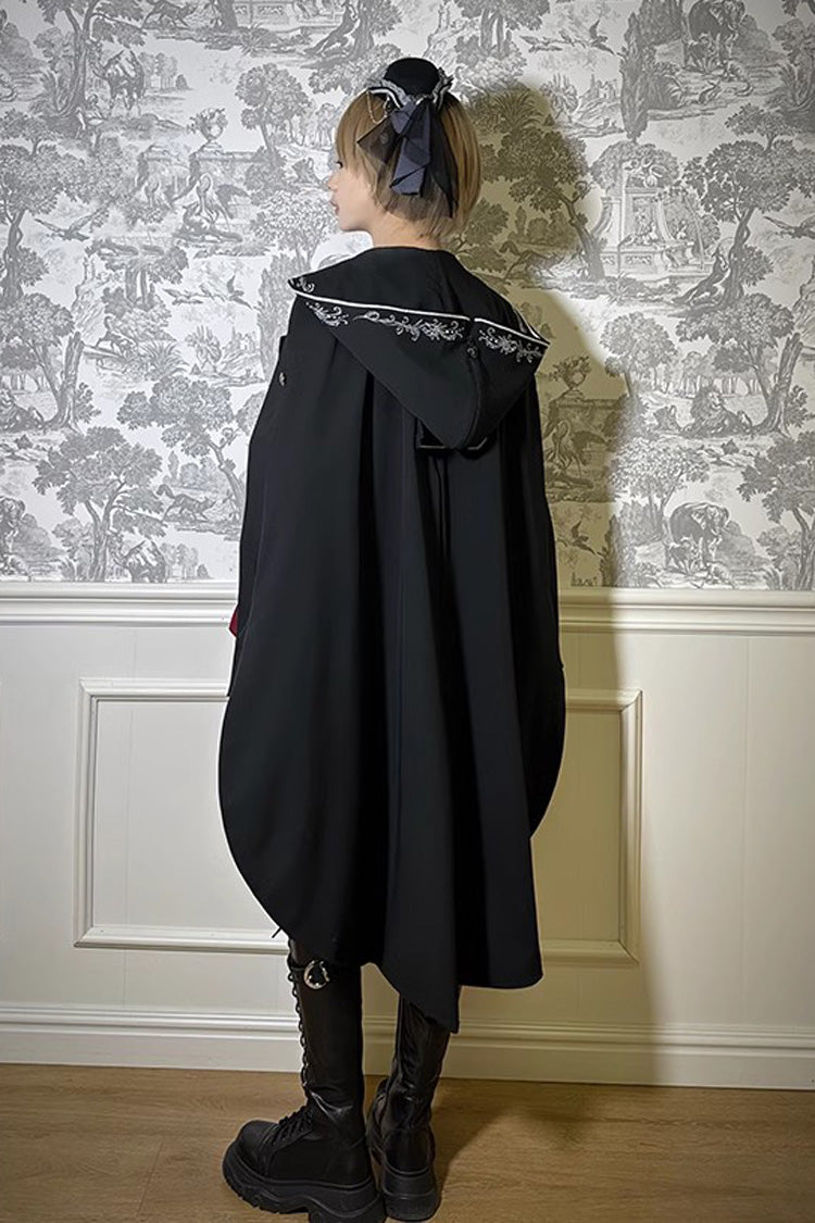 Pirate Series Navigation Treasure Hunting Guide Embroidery Handsome Lolita Cloak 2 Colors - Product - 7