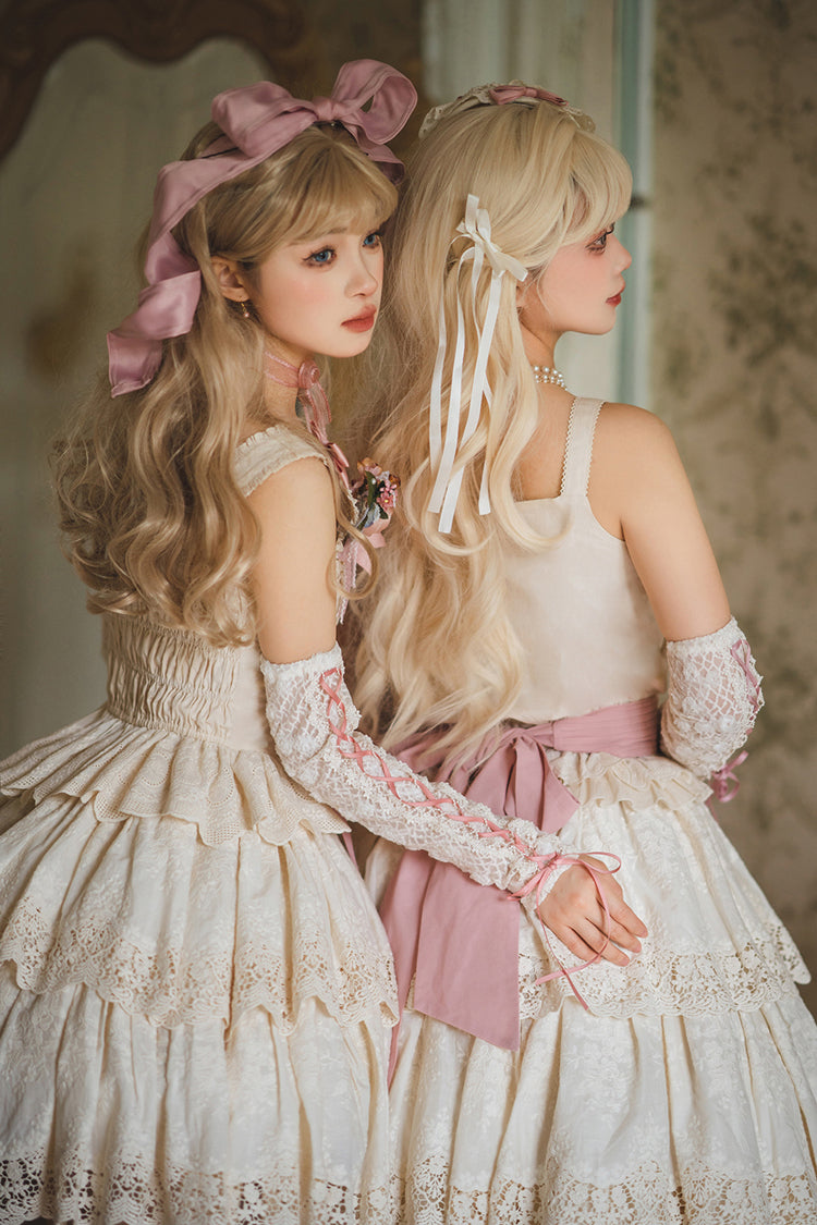 Ivory [Forest Waltz] Embroidery Sweet Elegant Lolita Suspender Top - Product - 8