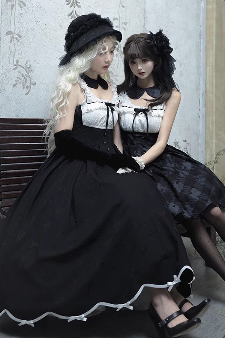 Black [Swan] Short Sleeves Sweet Elegant Princess Lolita Dress Long Version - Product - 8