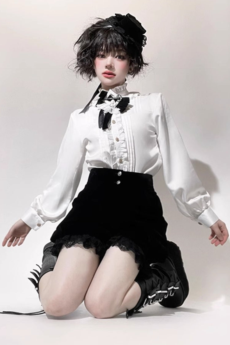 Black [Corrosion of The Heart] Ouji Prince Handsome Lolita Shorts - Product - 3