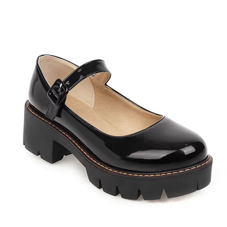 PU Leather Puppy Heel Classic Lolita Shoes 4 Colors - Product - 6