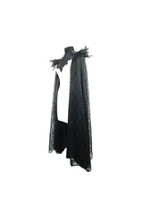 Black Palace Style Lace Long Women's Gothic Cloak - Product - 8