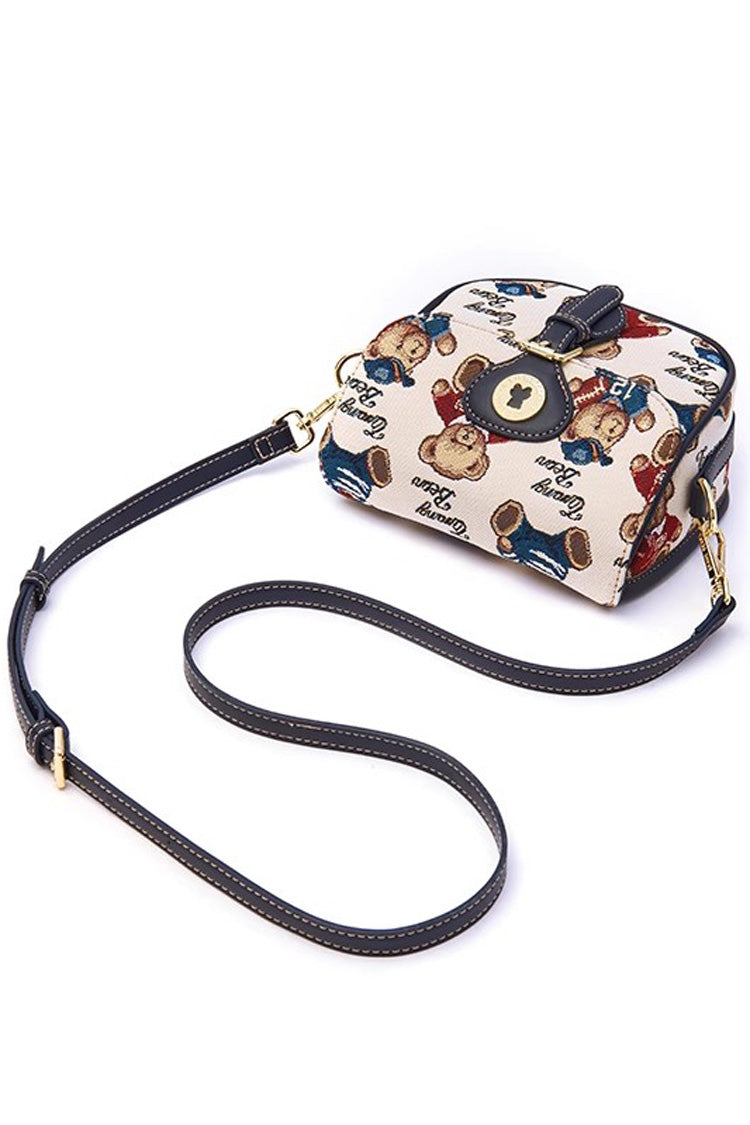 Cartoon Bear Print Sweet Lolita Crossbody Bag 3 Colors - Product - 4