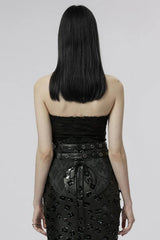 Sleeveless Ripped Womens Halterneck Gothic Corset 2 Colors - Product - 3