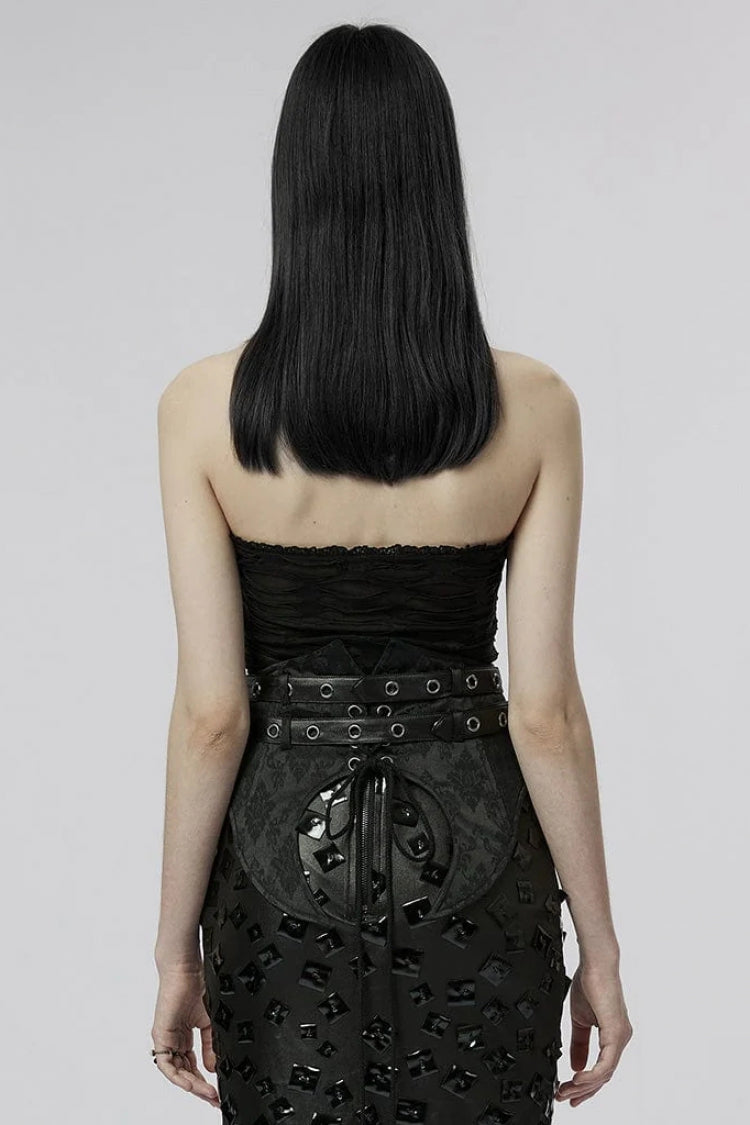 Sleeveless Ripped Womens Halterneck Gothic Corset 2 Colors - Product - 3
