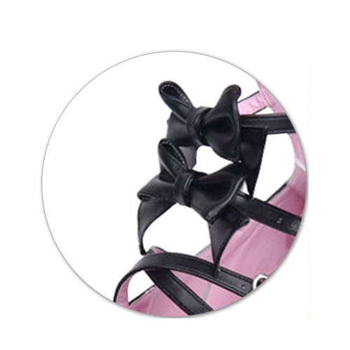 Bowknot Princess Sweet High Heel Lolita Shoes - Product - 4
