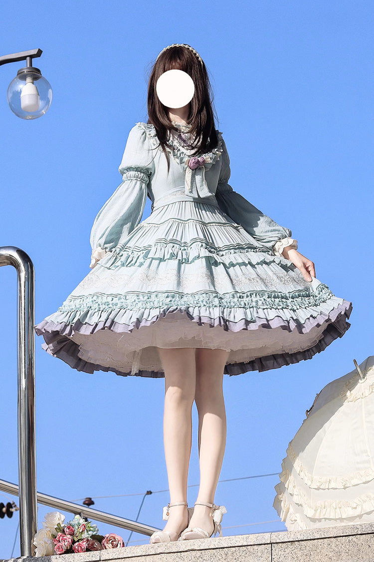 Thorn Rose Long Sleeves Ruffle Bowknot Sweet Princess (Dress Only) detail view 5