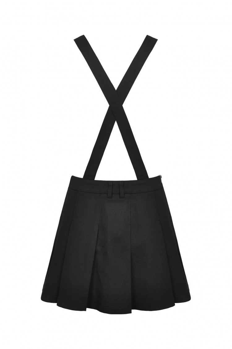 Black Devil Blood Women's Punk Suspender Pleated Skirt - Product - 11
