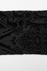 Black Floral Embroidery Mesh Women's Gothic Leggings - Product - 9