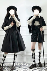 Black Night Raven Magic Metal buttons Gothic Lolita Dress - Product - 9