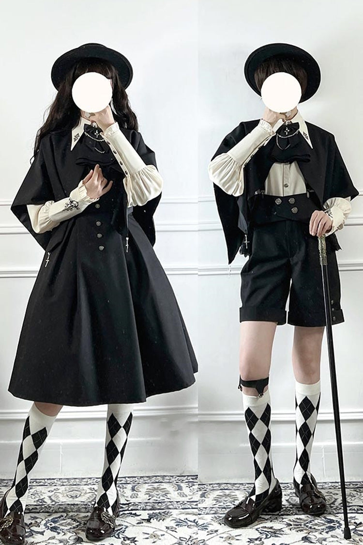 Black Night Raven Magic Metal buttons Gothic Lolita Dress - Product - 9
