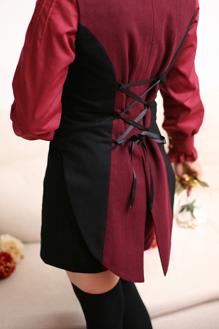 Black/Red Ringo Story Ouji Lolita Vest - Product - 3