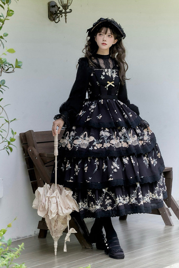 Letters and Poetry Multi-Layered Pastoral Style Print Embroidery Sweet Princess (Set) detail view 10