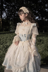 Dream Doll Ballet Rabbit Print Sweet Lolita Jsk Dress 2 Colors - Product - 11