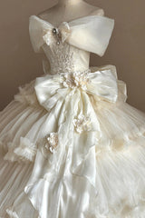 White [Pure White Oath] Sleeveless Multi-Layered Ruffled Hanayome Lace Sweet Elegant Princess Lolita Dress - Product - 2