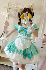 Bell Meow Ruffle Bowknot Sweet Lolita Skirt Set 5 Colors - Product - 8