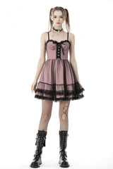 Pink Sleeveless Multi-Layered Lace Women's Lolita Slip Dress Graduation Dress - Product - 5