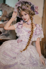 Purple The Key to the Secret Realm Gorgeous Wedding Princess Sweet Lolita Dress Set - Product - 3