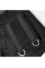 Black Clasp Belt Multi-Level Pocket Pit Ribbon Decoration High Waist Women's Punk Shorts - Product - 6
