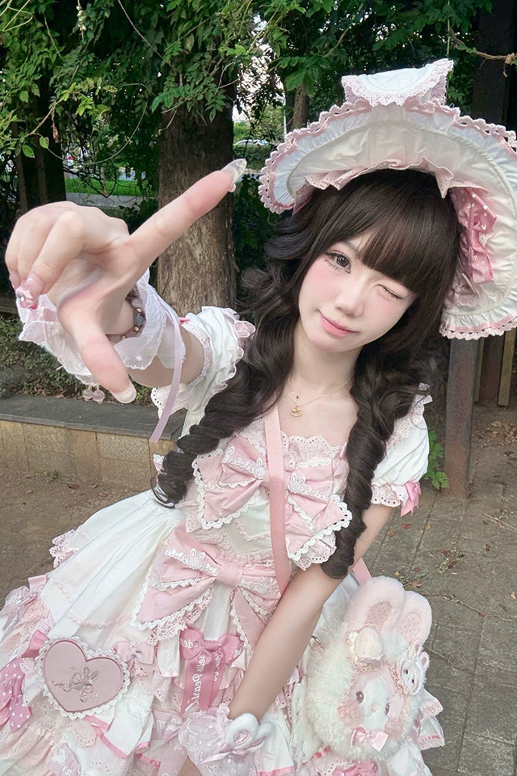 Brown Sweet Japanese Roman Curls Lolita Long Wig - Product - 4