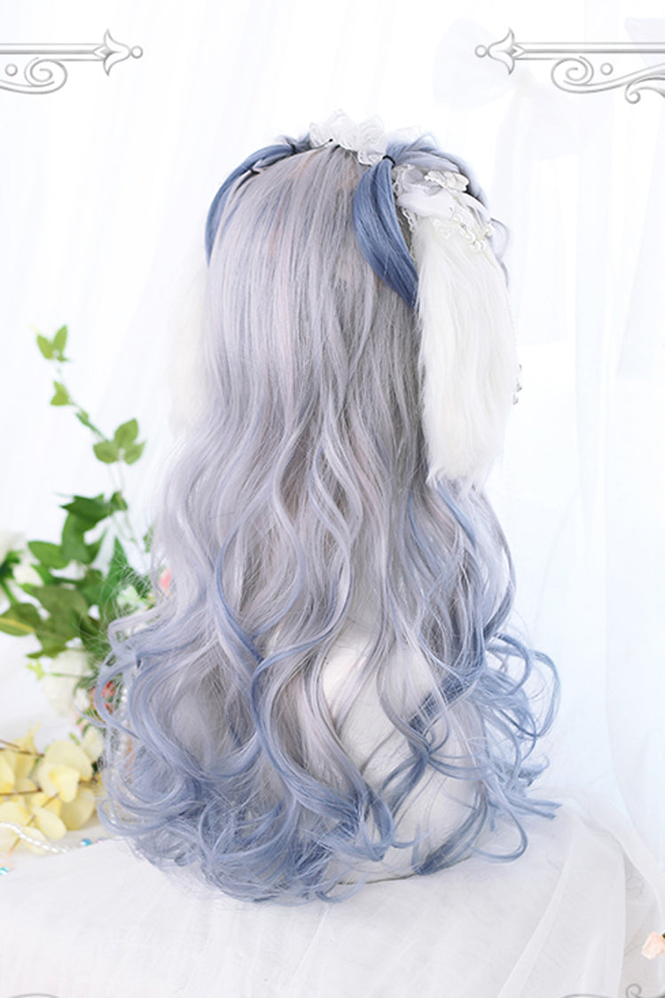 Multi-Color Bleaching And Dyeing Long Big Wave Sweet Lolita Wigs - Product - 4