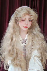 Golden [Barbie] Vintage Elegant Fluffy Wool Curl Lolita Wig - Product - 5