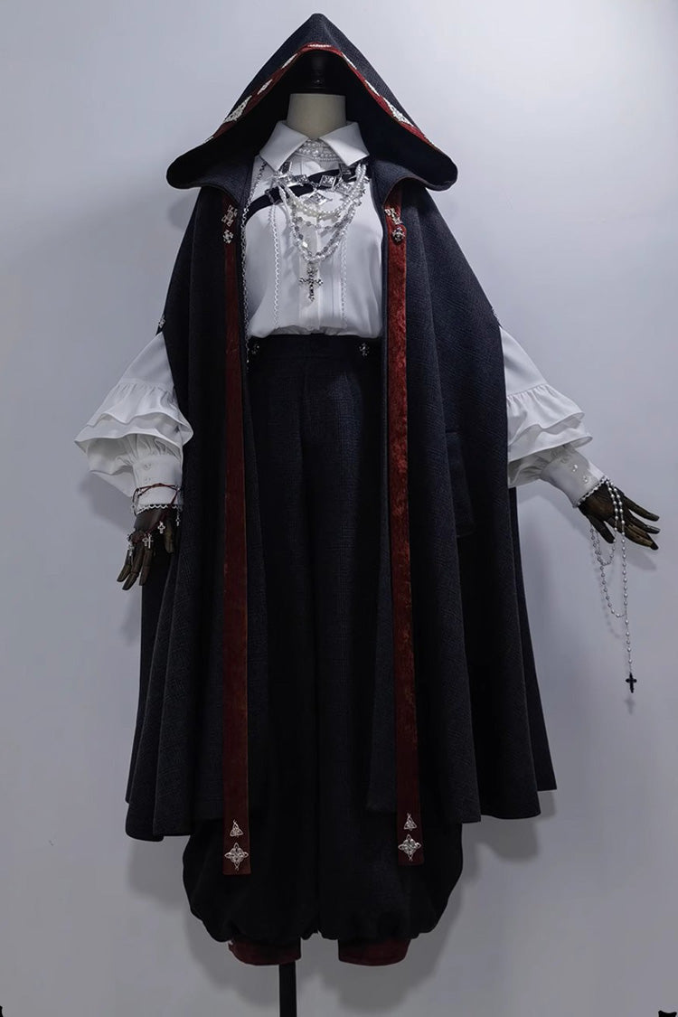 Black [Sacred Vow] Vintage Elegant Prince Handsome Ouji Lolita Pants - Product - 10