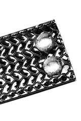 Snakeskin Faux Leather Metal Rivets Women's Steampunk Choker 2 Colors - Product - 9