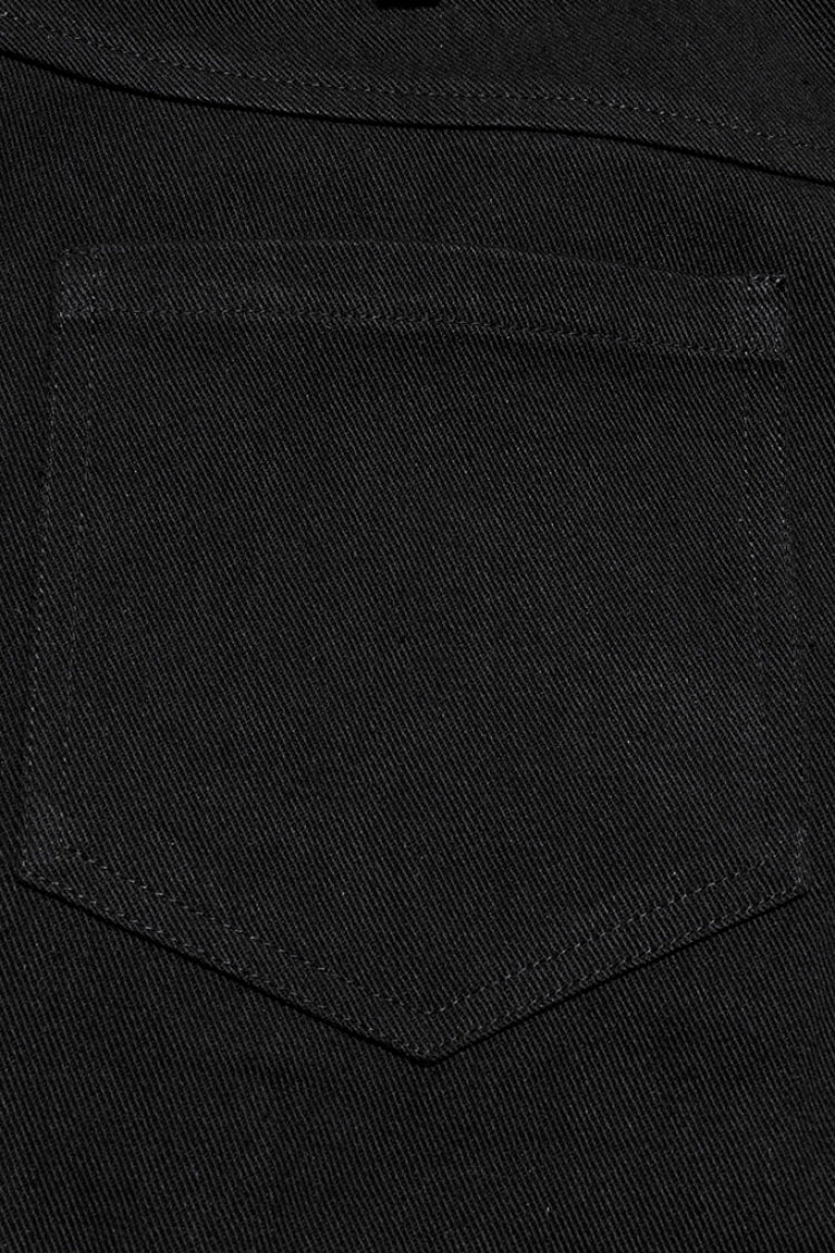 Black Buckle Eyelets Ring Men's Punk Pants - Product - 8