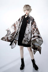 Black Vintage Night Command Rose Thorns Embroidery Ouji Lolita Shorts - Product - 10