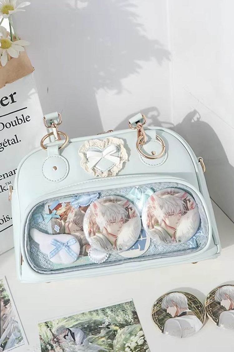 Sweet Anime-style Transparent Bow Japanese Lolita Itabag 5 Colors - Blue - 5