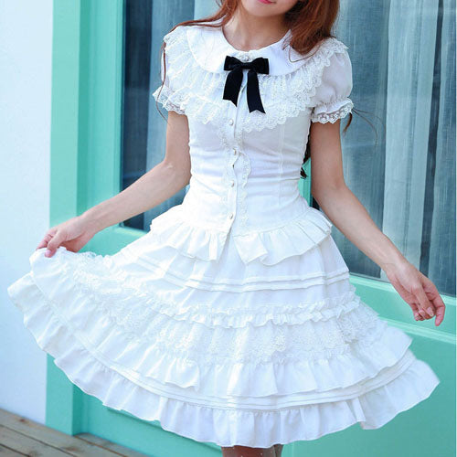 Vintage Palace Cambric Chiffon Lolita Petticoat - Product - 4