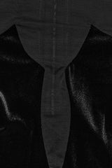 Black Long Sleeves Ruffle Lace Lace-Up Mesh Women's Gothic Dress - Product - 5