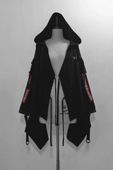 Black [Nameless Blade] Stand Collar Long Sleeves Gothic Prince Ouji Lolita Pants Set - Hooded-Cardigan(Only) - 14