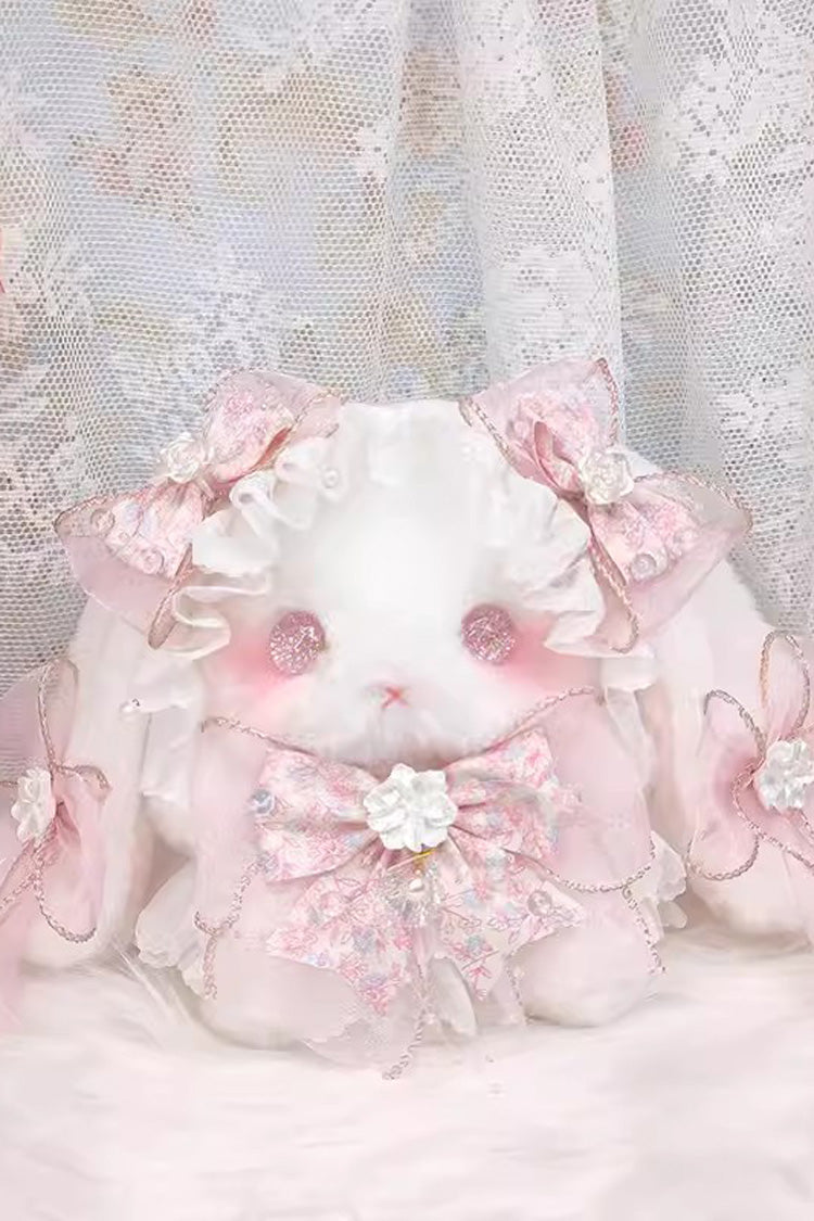 Pink Lop-Eared Rabbit Doll Bowknot Lace Sweet Lolita Bag - Product - 2