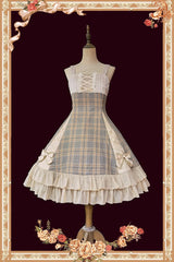 Multi-Color Backlight Memoirs Elegant Slim Bowknot Sleeveless Ruffle Classic Lolita Dress - Product - 10