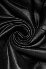 Black Floral Hollow Slim Faux Leather Women's Gothic Leggings - Product - 6