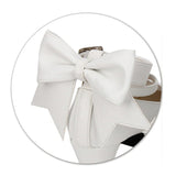 Cute Solid Color Bowknot Sweet Lolita High Heels 4 Colors - Product - 9