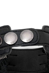 Black Leather Metal Rivets Lace Women's Gothic Chocker - Product - 8