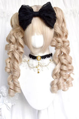 Pearl Beige Roman Curl Large Twin Ponytail Sweet Lolita Wig - Product - 3
