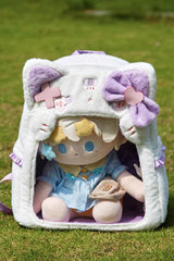 Cat Ears Bow Plush Sweet Lolita Itabag 5 Colors - Purple - 2