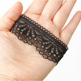 Black Lace Retro Victorian Beauty Head Elastic Gothic Lolita Armband Bracelet - Product - 5