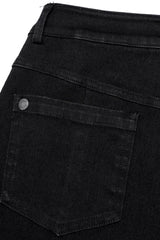 Black Multi-Pocket Buckle Women's Punk Jeans Pants - Product - 6