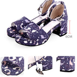 Dreamy Cute Fish Printing Round toe Sweet Lolita Sandals - Product - 6