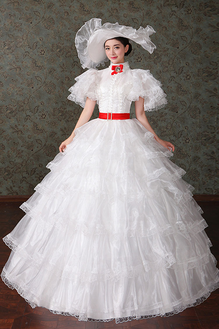 Court Style High Waisted Multi-Layer Victorian Lolita Dress - Product - 3