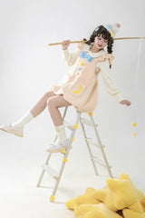 Multi-Color Stars Moon Print Bowknot Sweet Lolita Jsk Dress - Product - 6