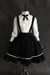 Black Devil Gothic Lolita Suspender Skirt - Product - 4