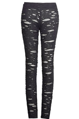 Mesh Close Fitting Long Women's Gothic Leggings - Product - 12